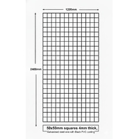 BLACK Weld Mesh Sheet 2.4m x1.2m (50 x50mm, 4mm)