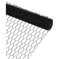 BLACK Chicken Wire 120 high  -50mm holes - 0.9mm thick