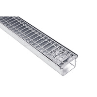 150mm Gal Steel Grates with Box channel- 1m long 