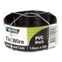Tie Wire Black PVC Coated 1.6mm 20mRoll